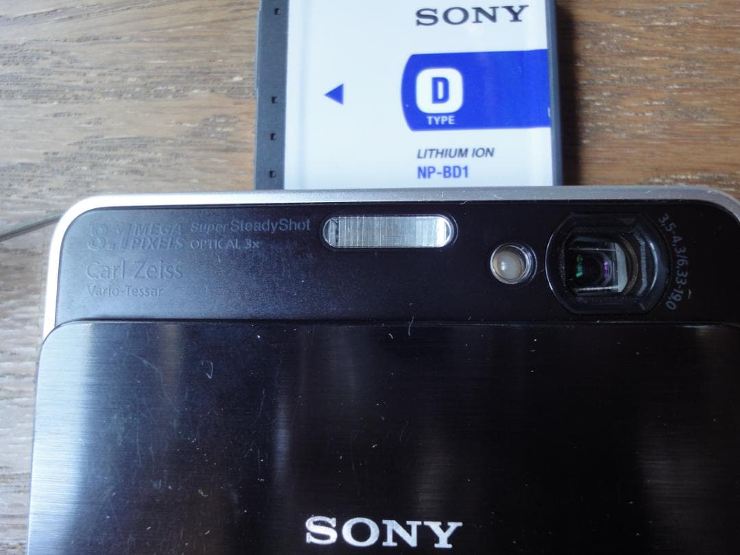 SONY ソニー Cyber-Shot DSC-T2 ブラック　セット　中古