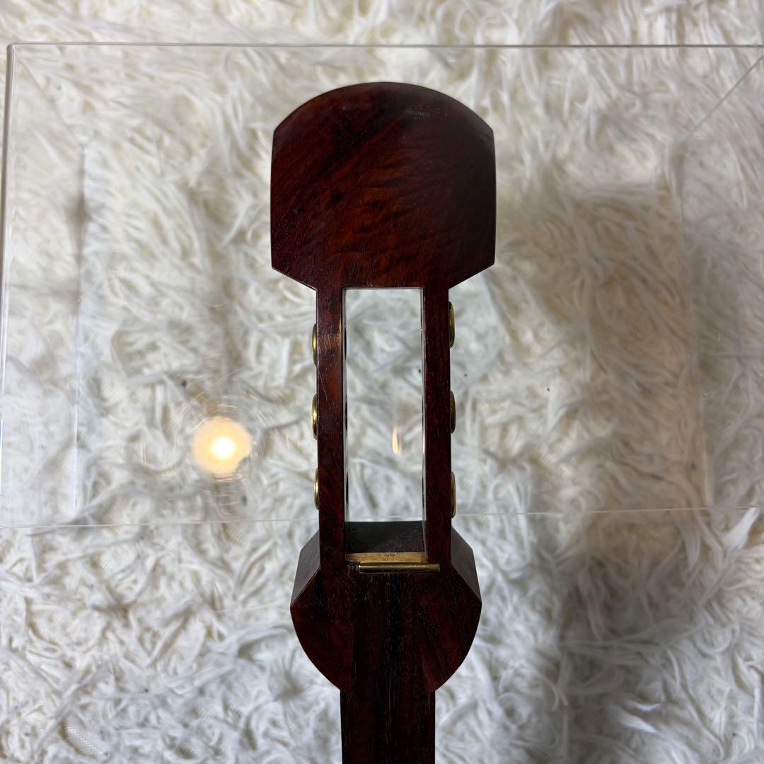 【極上品】三味線 細棹 金細 K18 虎トチ 紅木 子持ち綾杉胴