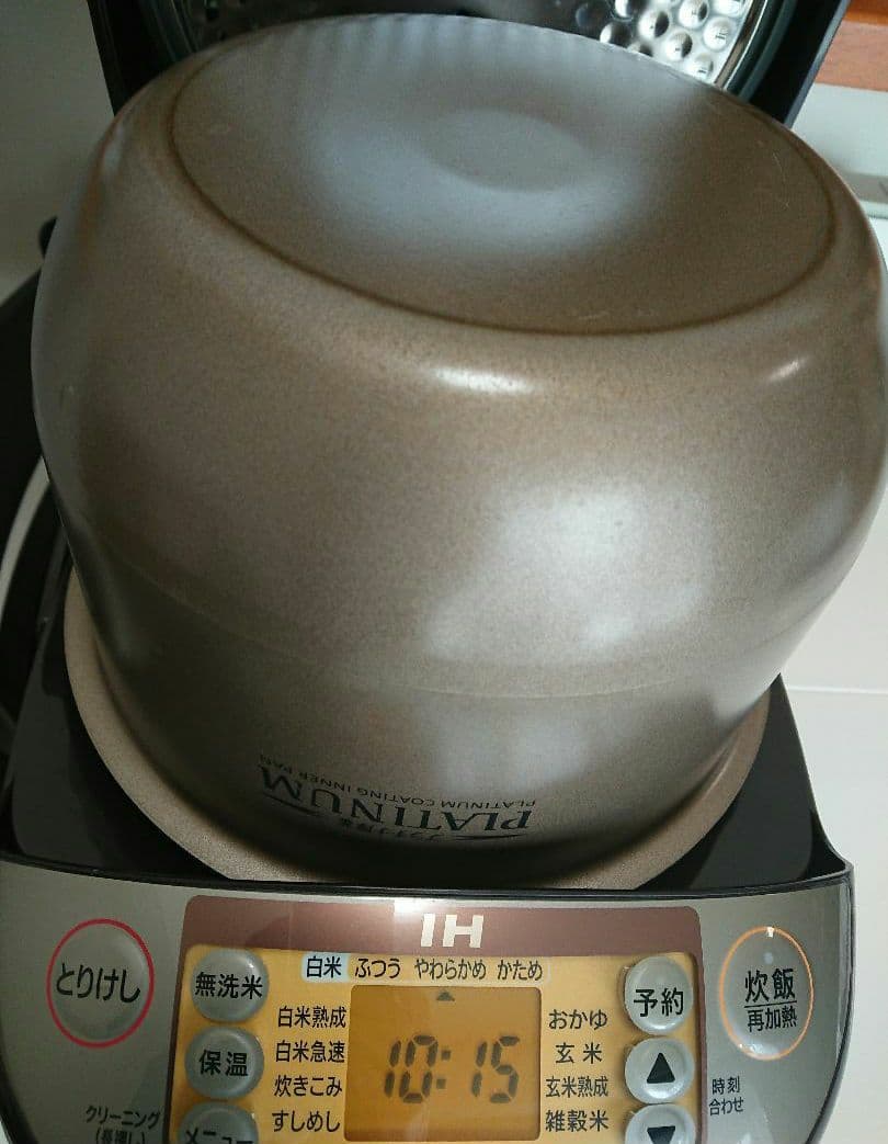 象印 IH炊飯器 シルバー 10合 一升 1.8L NP-H18J 取説付き