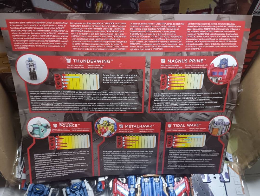 超激レア!開封品 ハズブロ タイタンズリターントランスフォーマーセット