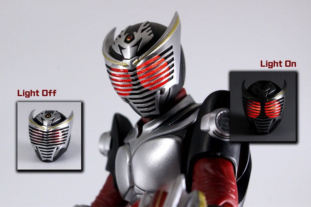 【新品】即発送！ フィギュアーツ真骨彫専用　仮面ライダー龍騎　発光ヘッド
