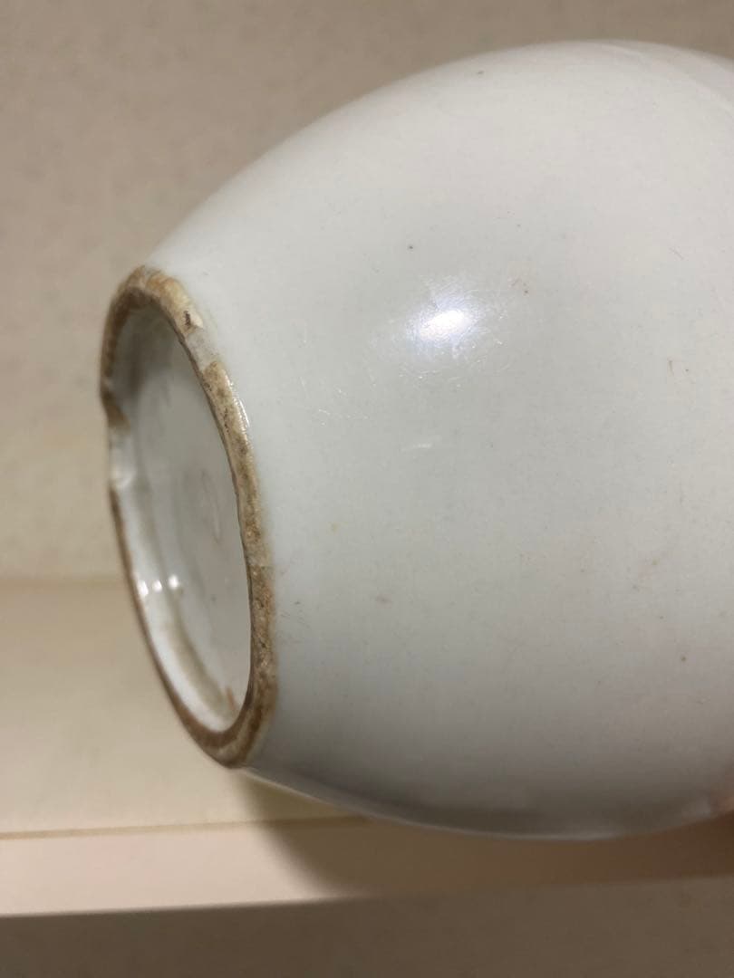 明代 甜白釉 缶 唐物 欧府釉 白磁 古美術品 骨董品