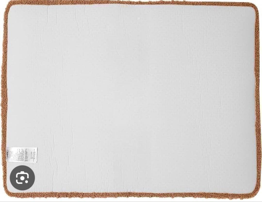 ★2点セット★新品★ジェラートピケ★ワッフルバスマット★ブラウン★キャメル