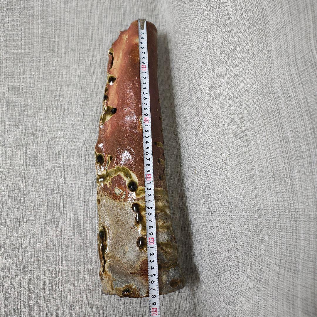 信楽焼　風来窯　瀧本湖久　花入れ　　　花器ロング　高さ49cm　インテリア