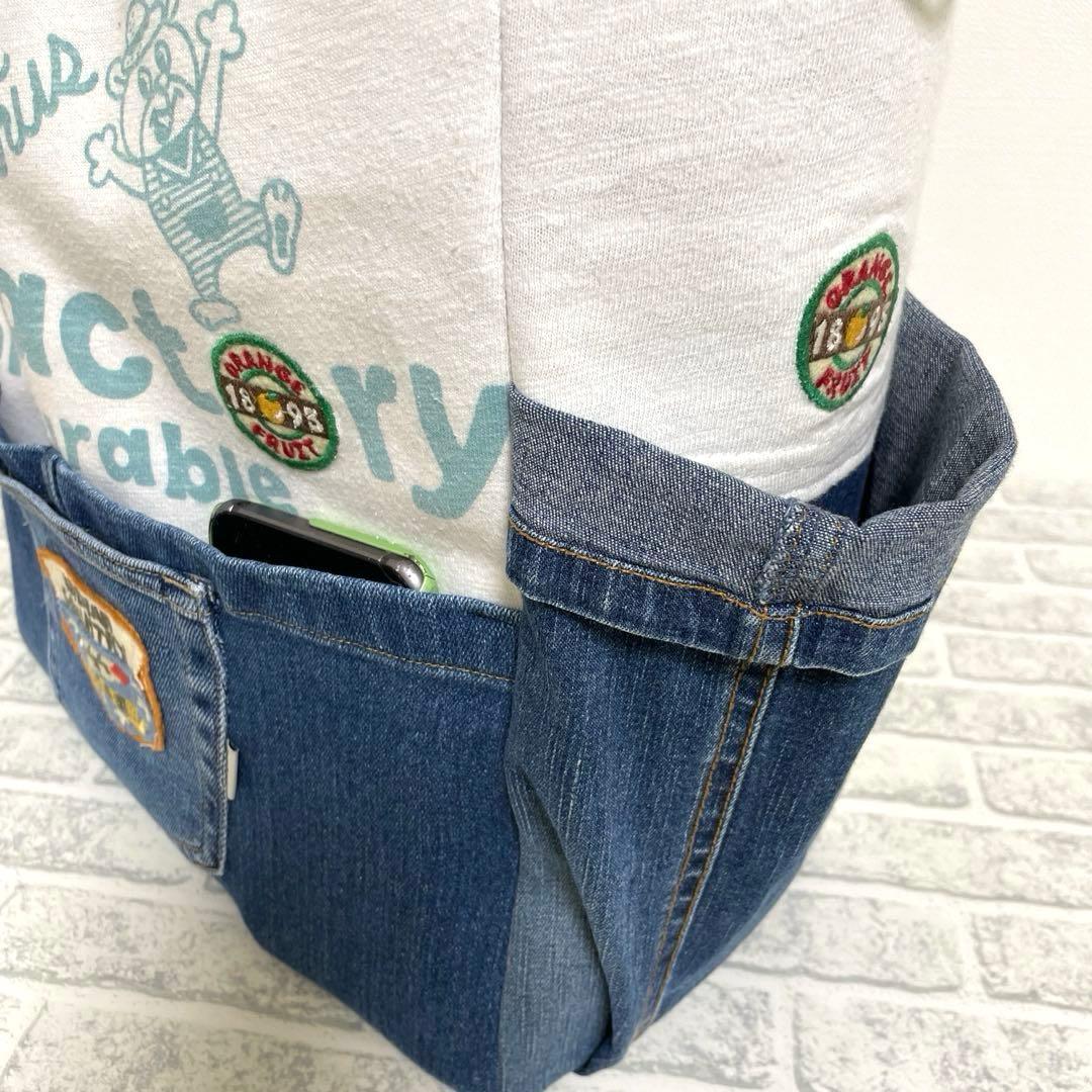 No.808 デニムリメイク☆トートバッグ♡