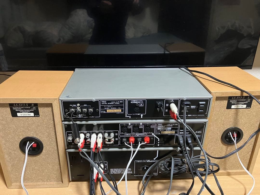 【動作品】KENWOOD TRIO ミニコンポ オートリバースカセットデッキ