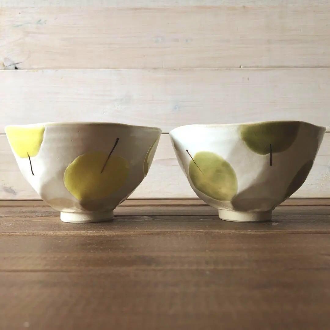 ゆみぶう 波佐見焼【新品・送料込】アップルお茶碗・小丼