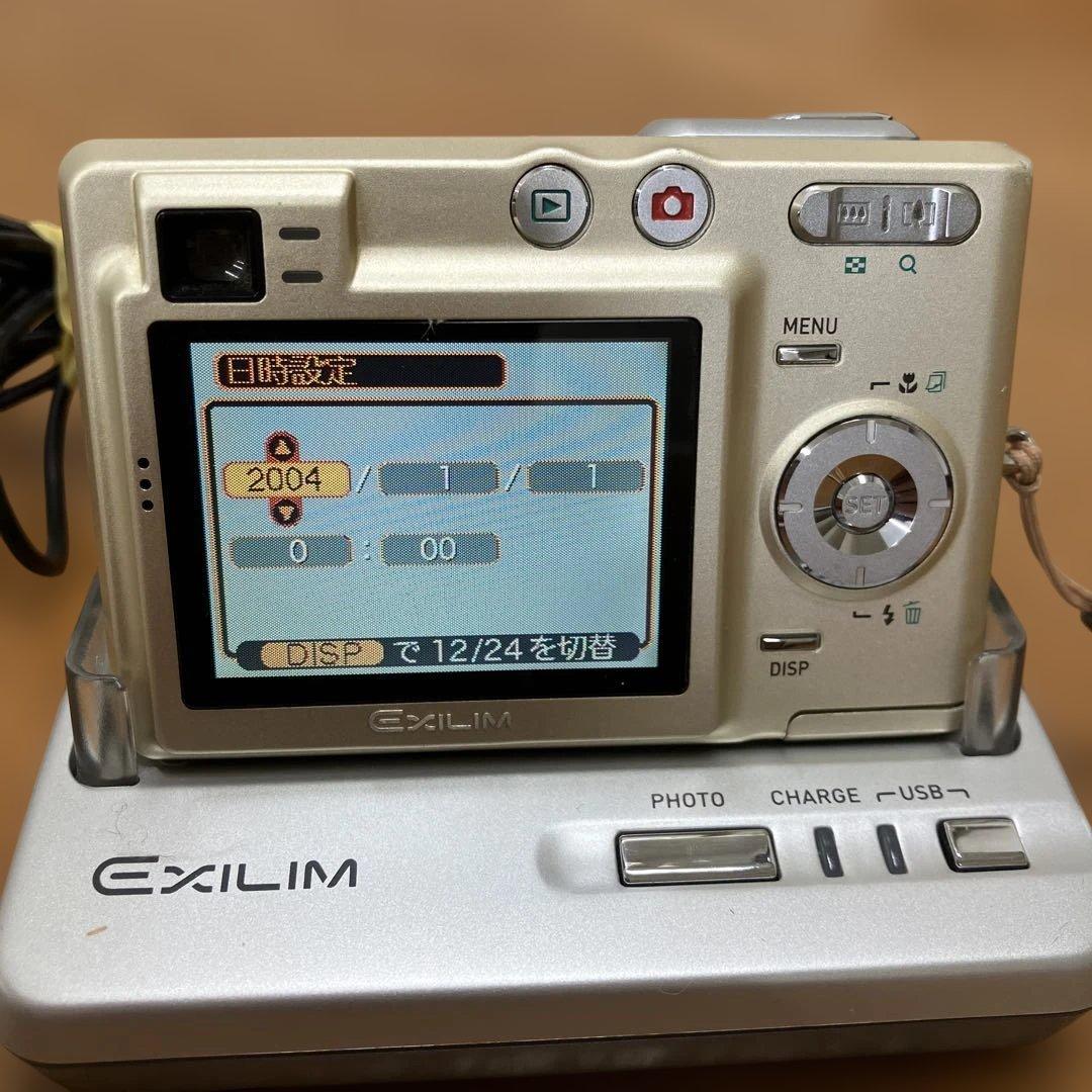 ③CASIO EXILIM EX-Z40 動作品 デジタルカメラ 充電台付き