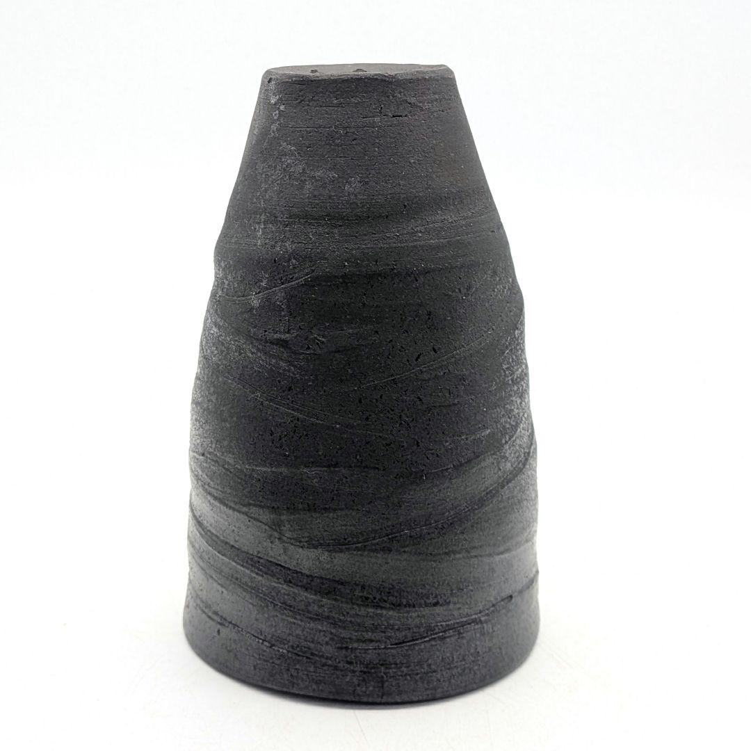 鈴木篤夫 備前焼 黒備前フリーカップ ビアマグ コップ 酒器 麦酒呑 グラス