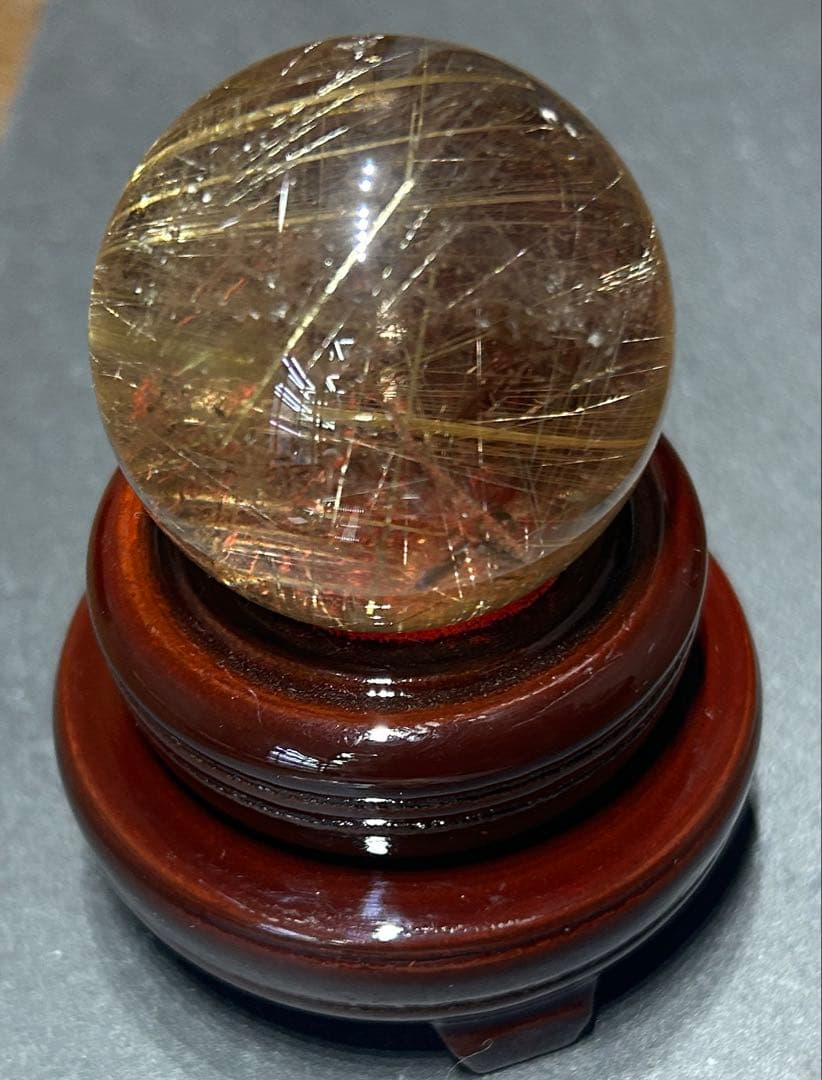 ルチルクォーツ丸玉42mm