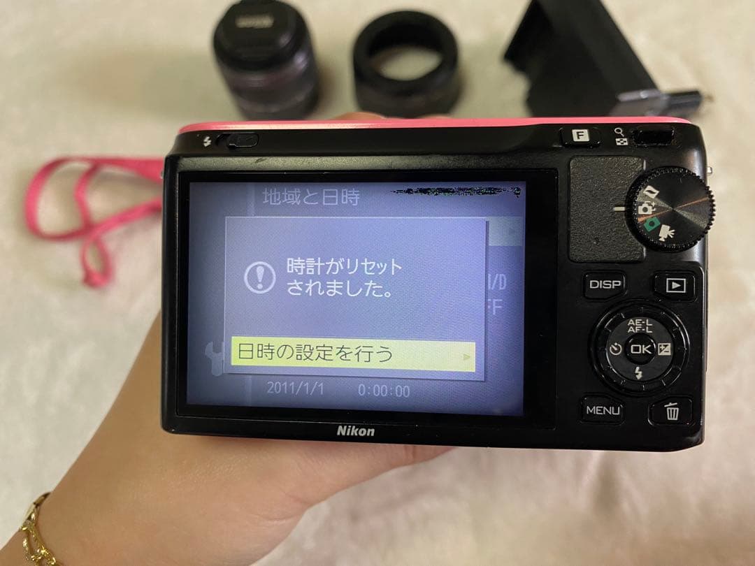 Nikon 1 ミラーレスカメラ ピンク 2本レンズ付き