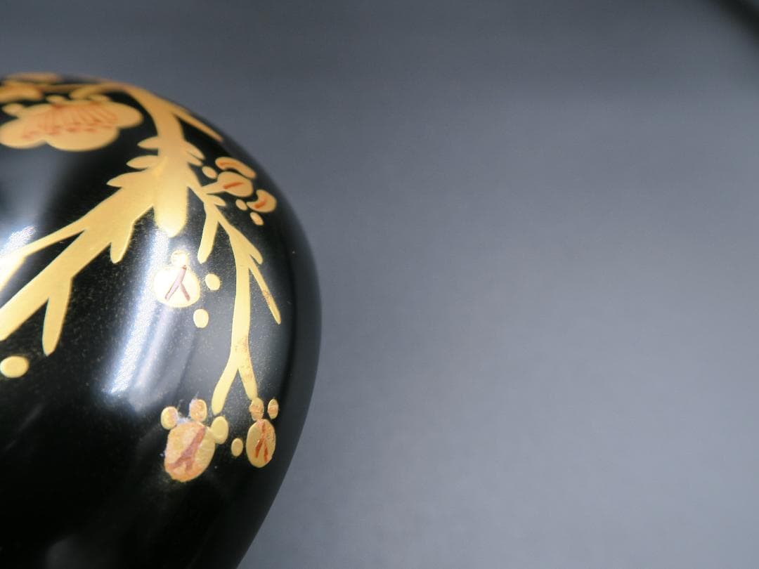 【輪島塗・美品】高級吸物椀 老梅蒔絵 堅地仕上 木乾漆 五客揃 共箱
