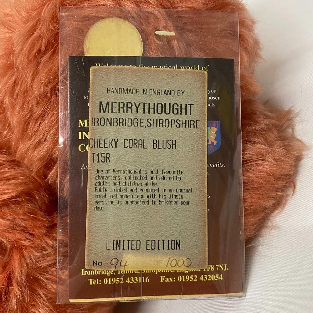 ◆MERRYTHOUGHT テディベア メリーソート チーキー 11117