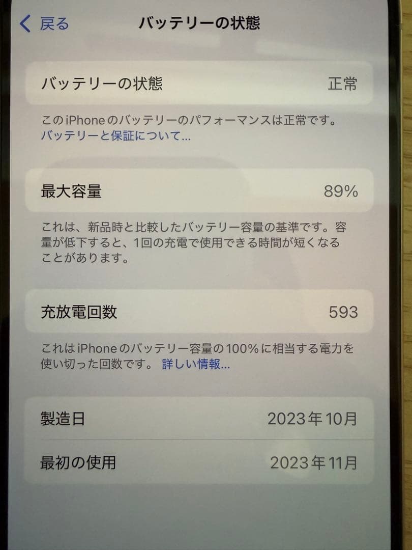[ガラスフィルム付き] iPhone 15 pro★256GB★ホワイト