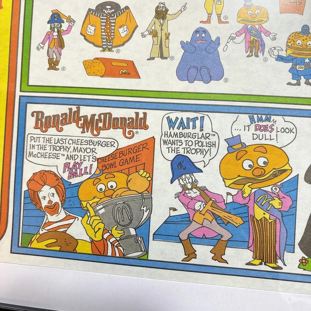 1979年 マクドナルド ペーパーサイン ディスプレイ 紙もの アメトイ