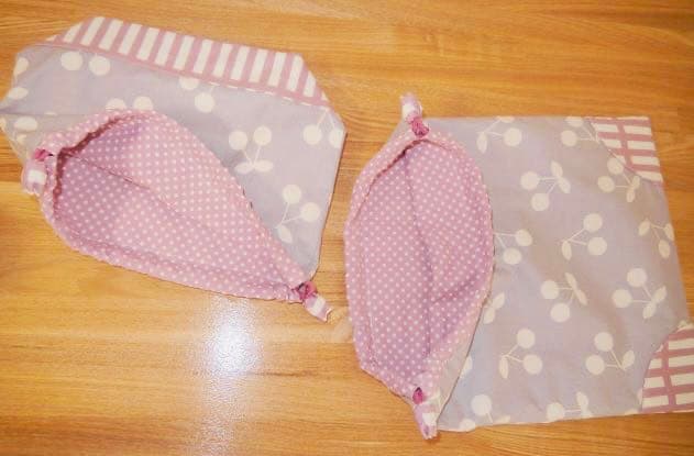 ♡手縫いの名入れ刺繍入り♡入園・入学グッズ４点セット　さくらんぼ