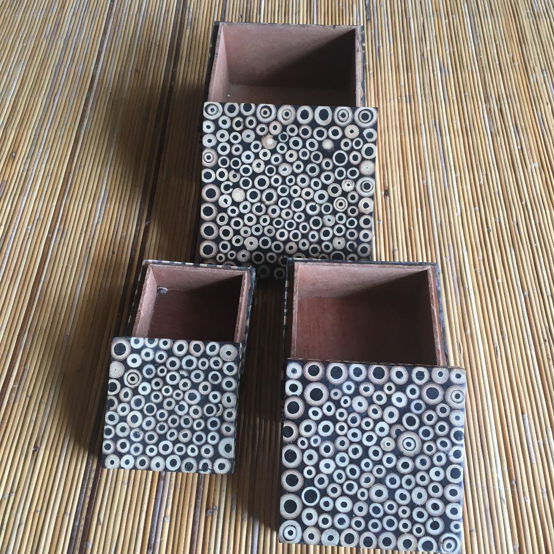SALE中　バンブー三段入れ子BOX