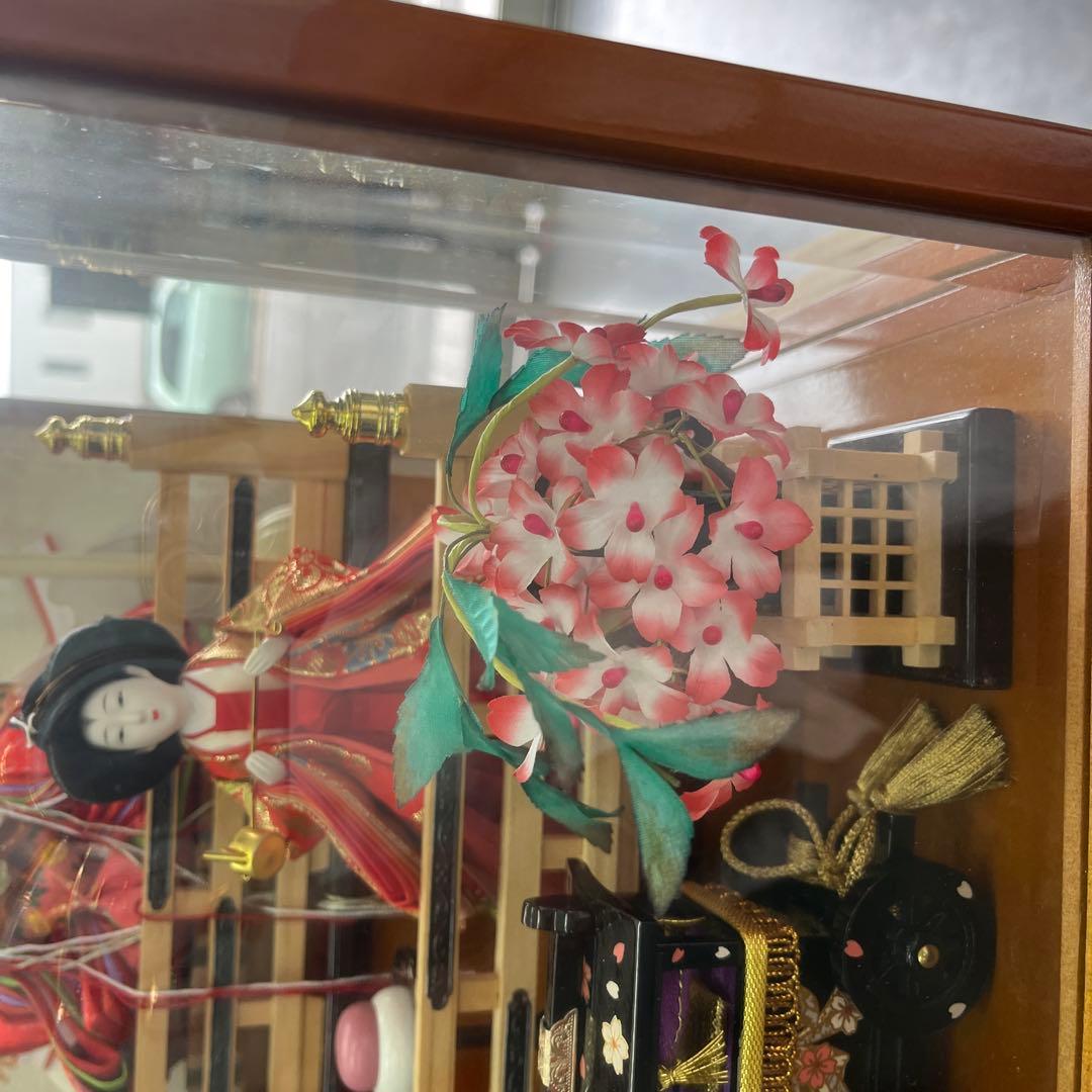 最終値引き わかさや人形店閉店処分　全品9割引き雛人形 ガラスケース付き