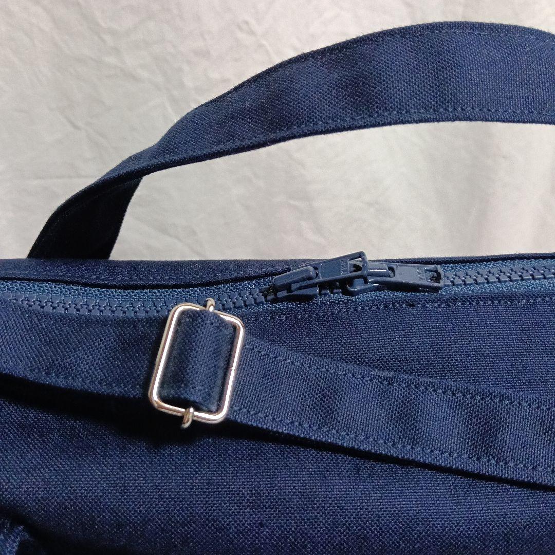 受注製作／ハンドメイド【普段使いのボストンバッグ】ネイビー／11号帆布