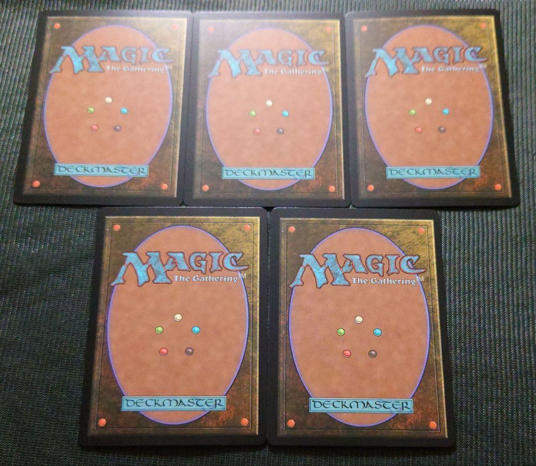 mtg 稀少個体 スパイダーマン レイズドFOIL 基本土地 ５枚セット