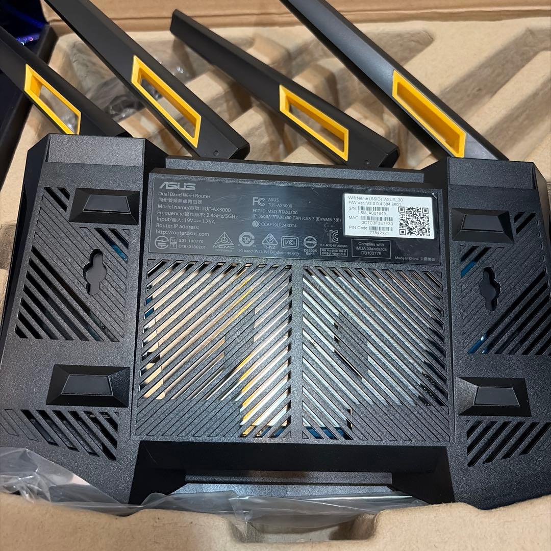 【超美品】ASUS TUF Gaming AX3000 無線LANルーター