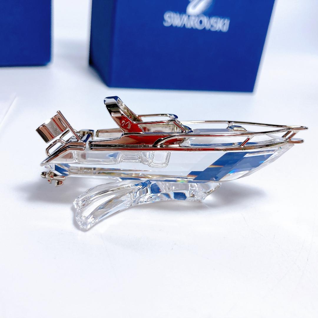 SWAROVSKI スワロフスキー クルーザー パワーボート 置物　|4109|
