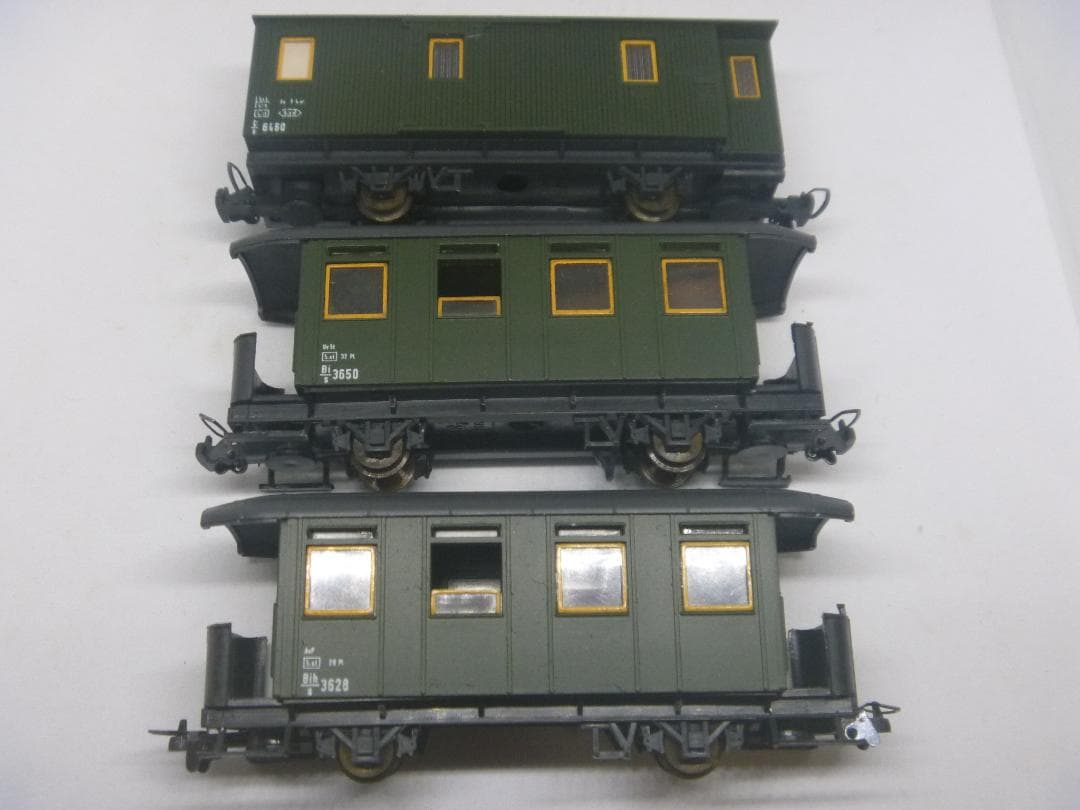 HOナロー　蒸気機関車＋客車3両＋線路セット(リリプット)