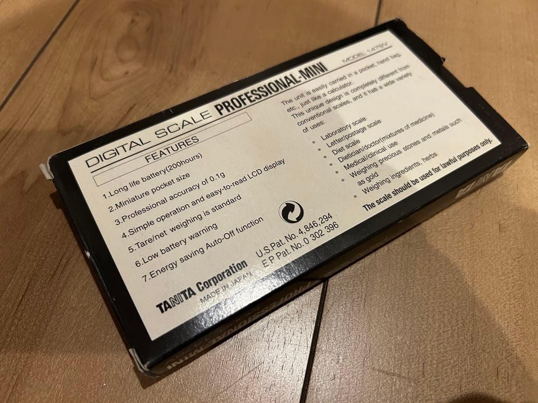 TANITA デジタルスケール モデル 1479V 精密計り　彫金