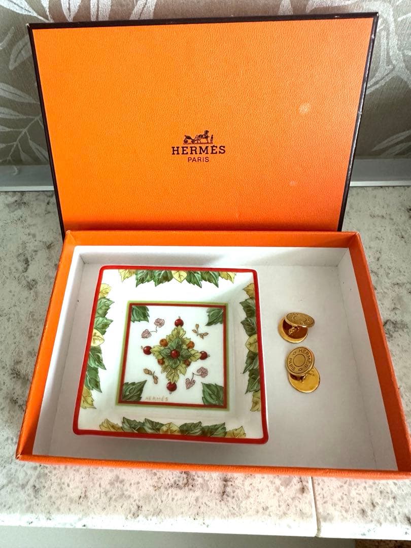HERMES エルメス　カフス　ミニトレー　セット ダメージあり　格安