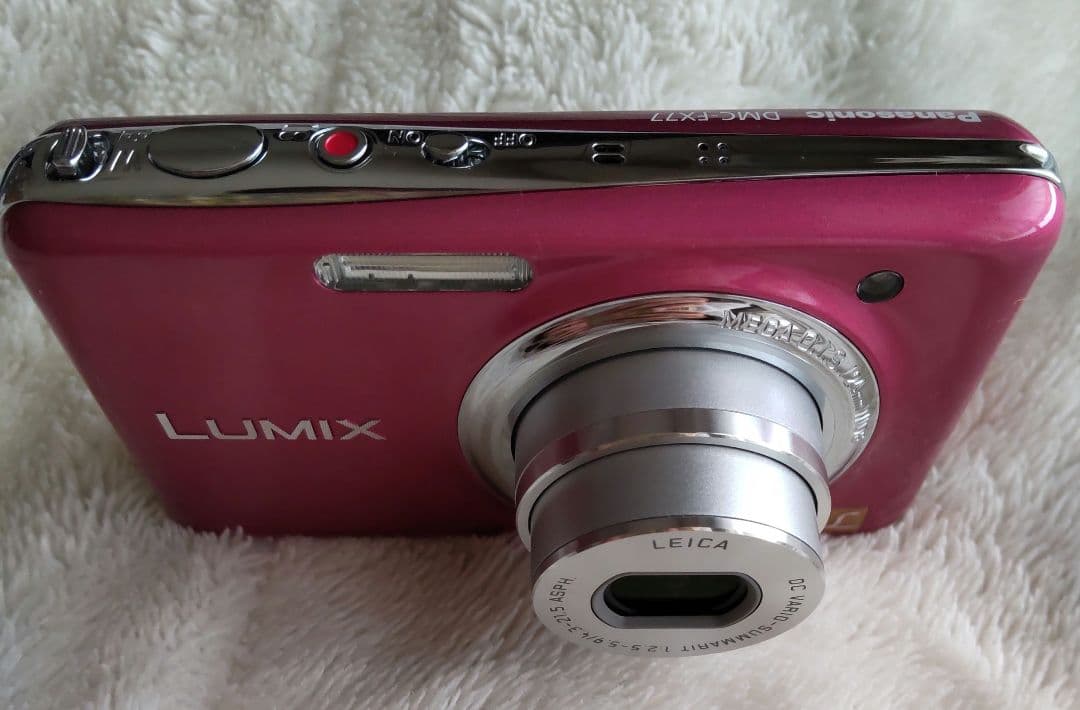 【美品】Panasonic LUMIX DMC-FX77 ピンク デジカメ箱付き