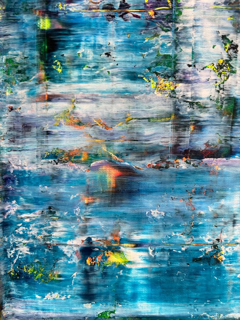 抽象画 F4 原画 一点物｜Untitled 2026−02 ｜ Aluma