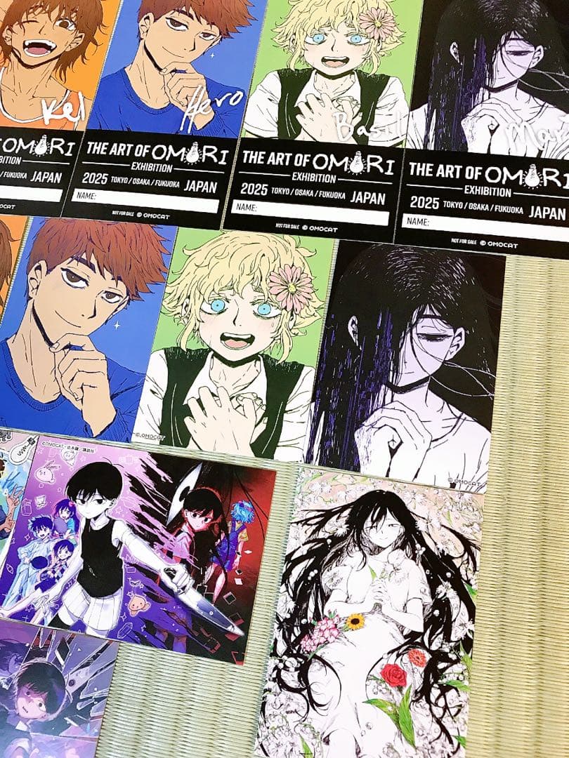 OMORI展 オモリ 入場 購入特典 カード クッション コンプリートセット