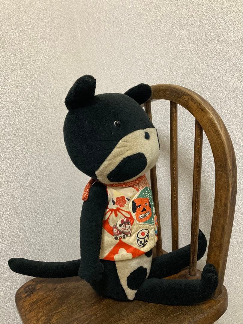 ★希少★ 鎌倉Q工房　作家作品　手工芸品　ネコ　ぬいぐるみ　唯一無二