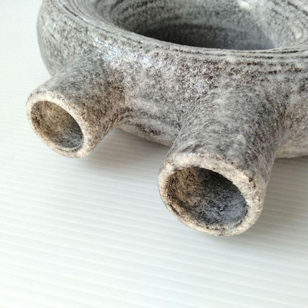 昭和レトロ 変形花器 フラワーベース 花器 生け花 自由花 モダン 個性的 2口