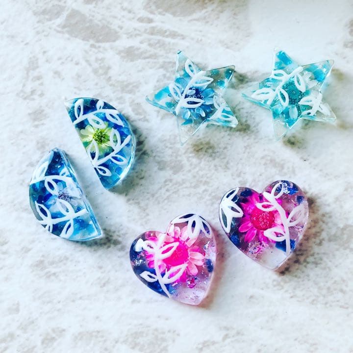 えっぴーさん専用♡Sea＆Flowerシリーズ ♡ ピアス イヤリング