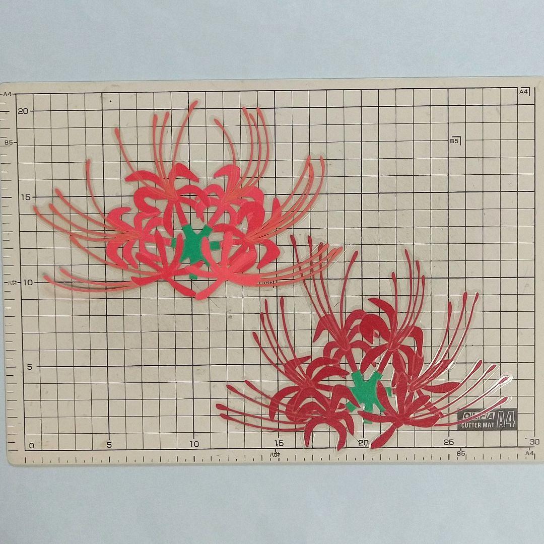 結 【壁画飾り】2点+追加『彼岸花 と 五重の塔・満月と秋の草花~ウサギ』