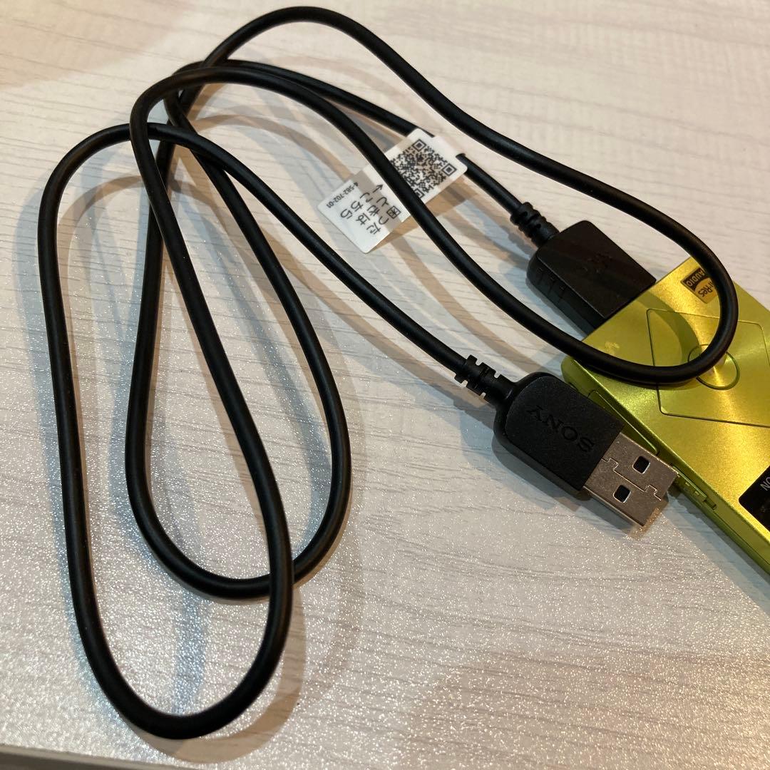 SONY NW-A25 ウォークマン ライムイエロー ケーブル付き