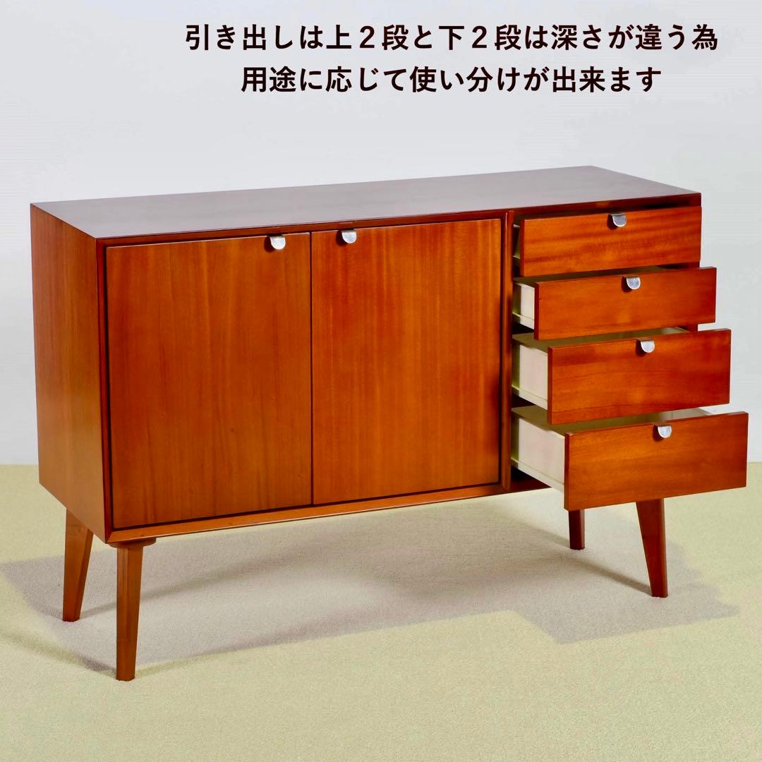 F 新品 リビングボード キャビネット 収納 北欧 サイドボード 本棚 書斎