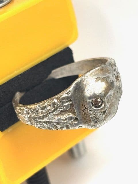 1941’s～★ドイツ国防軍陸軍★Skull Ring★シルバー鍍金