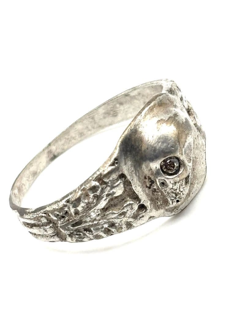 1941’s～★ドイツ国防軍陸軍★Skull Ring★シルバー鍍金