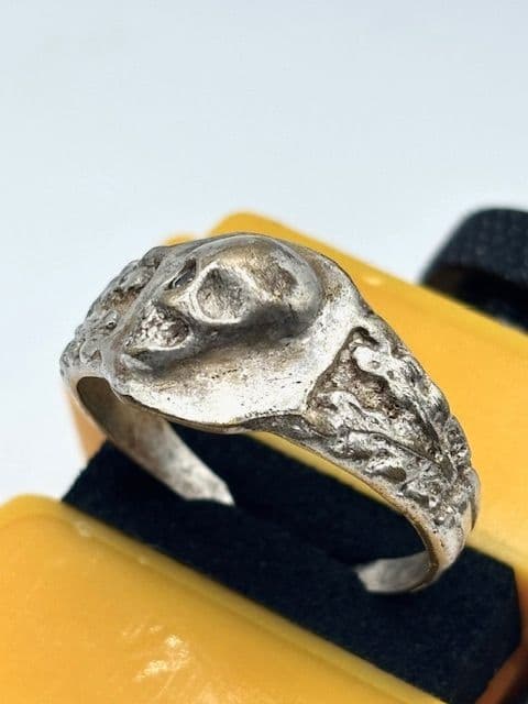 1941’s～★ドイツ国防軍陸軍★Skull Ring★シルバー鍍金