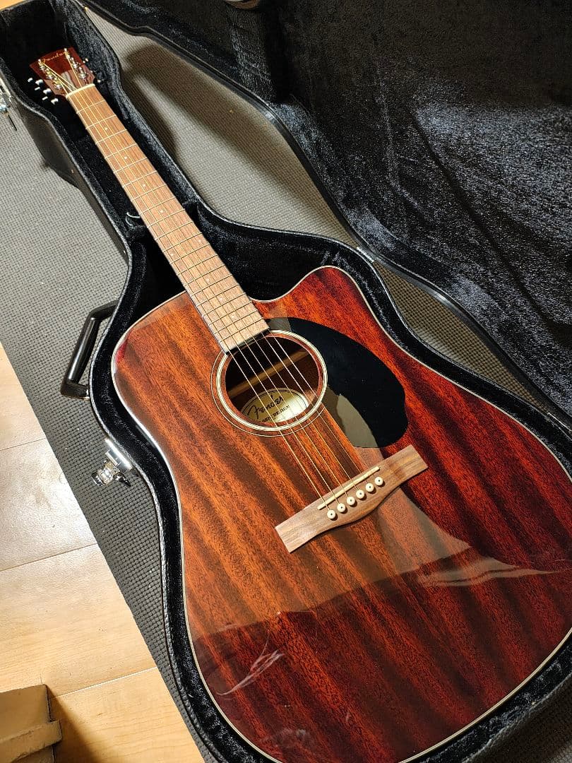 Fender CD-60SCE ALL MAH WN/極美品ハードケース付