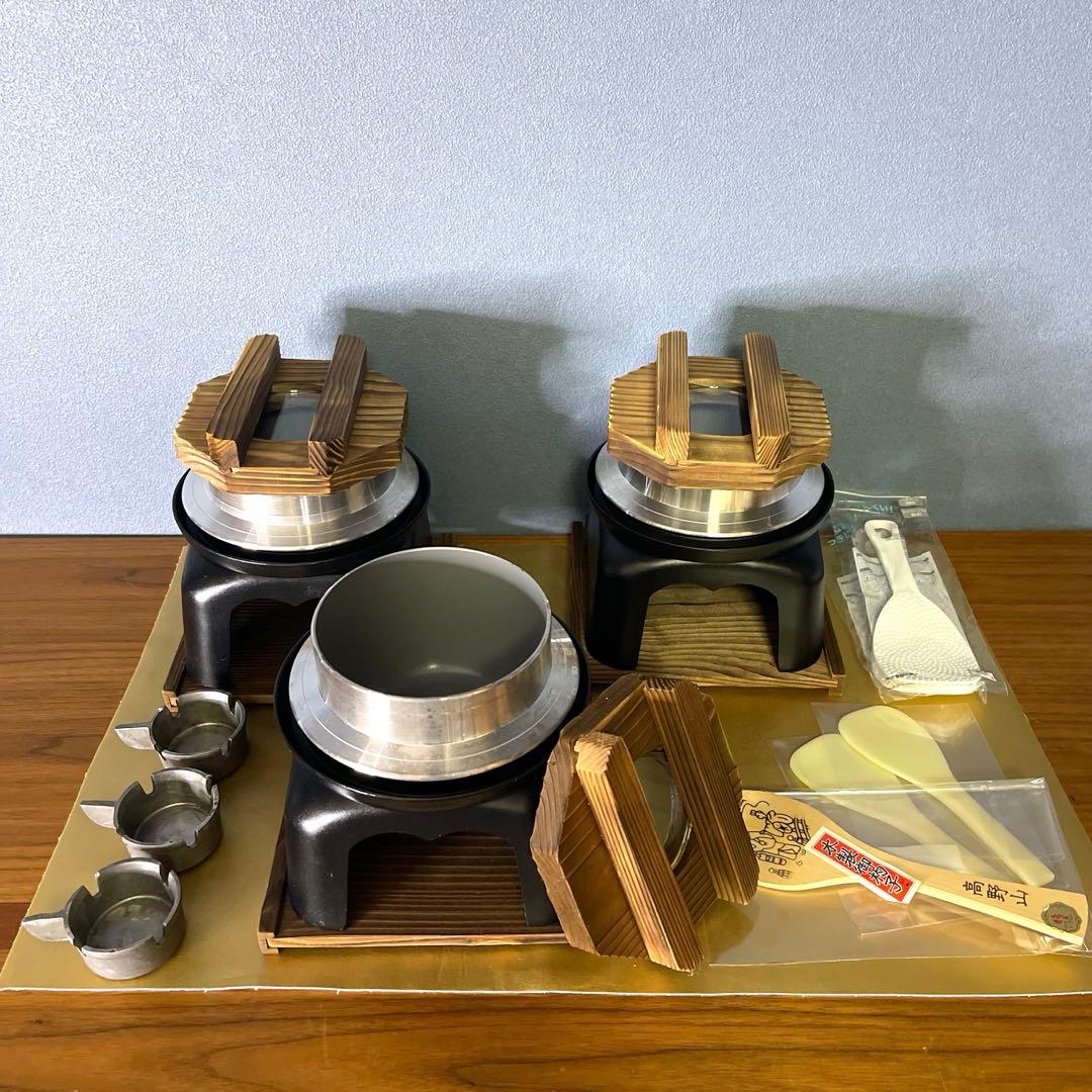 【調理器具　商品】釜飯の釜セット　★3点セット