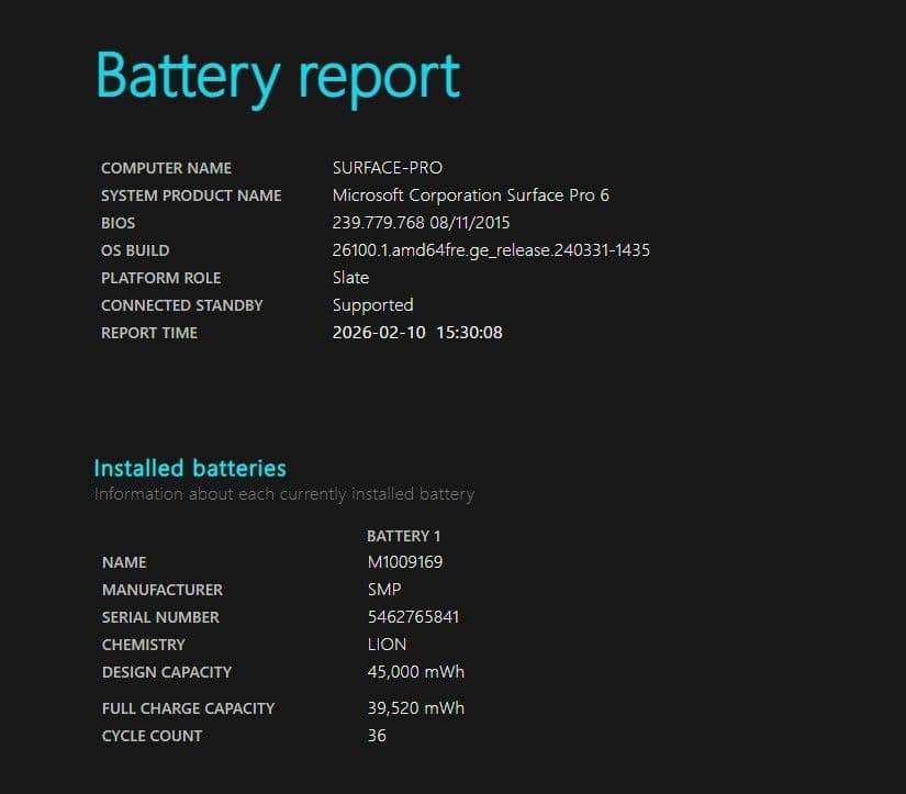 【美品/充放電36回】SurfacePro 6 i5 8GB 256GB セット