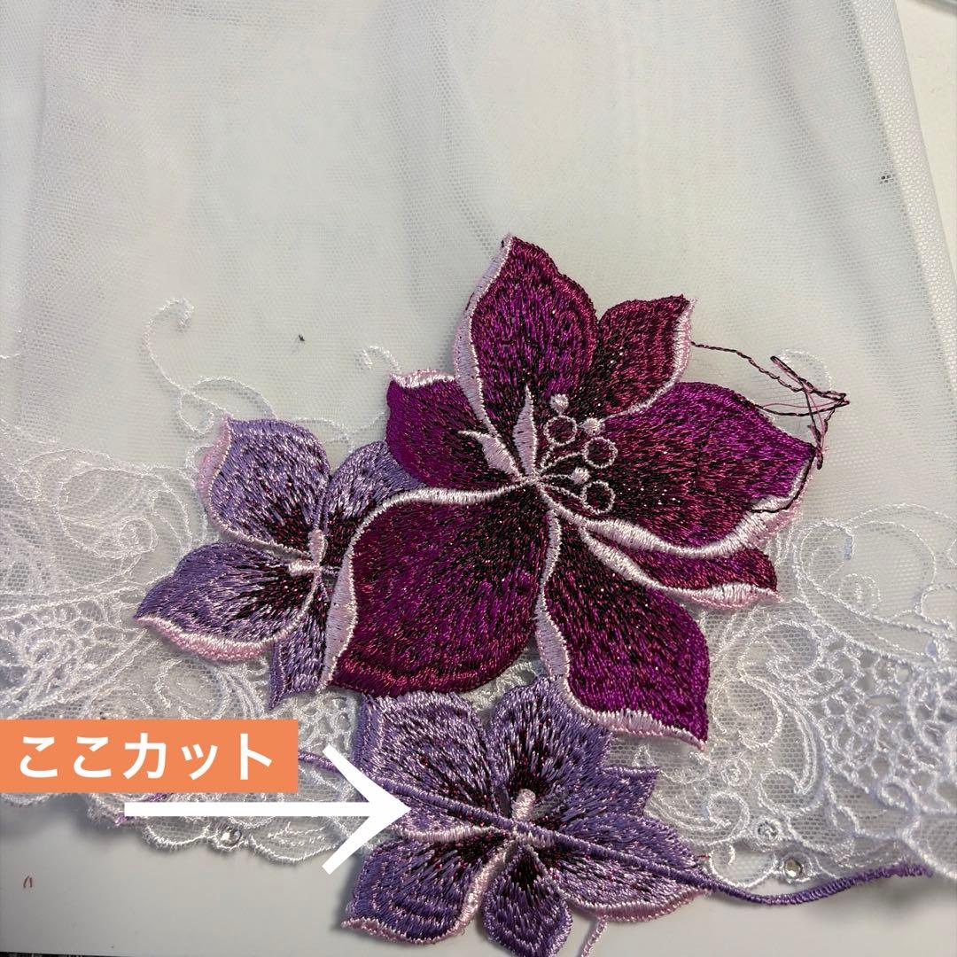 ポケットティッシュケース赤いお花確認用