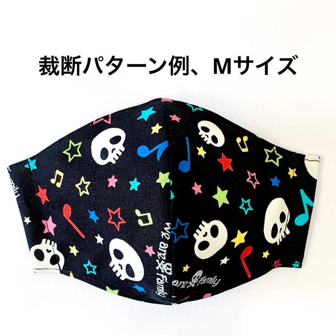 No.293 オーダーマスク　ドクロ　音符　星　キッズマスク　ハンドメイド