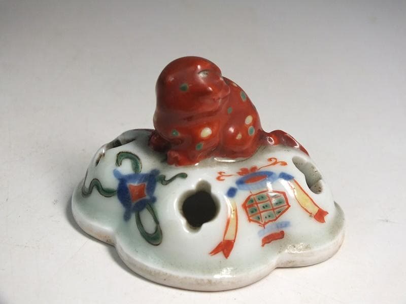 ☆古陶磁 中国 清朝 色絵 香炉 古玩 B6