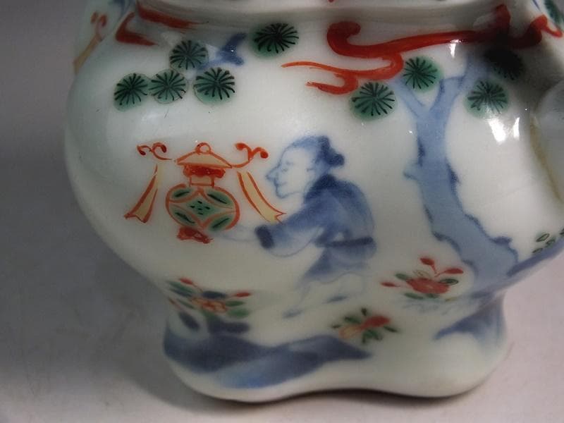 ☆古陶磁 中国 清朝 色絵 香炉 古玩 B6