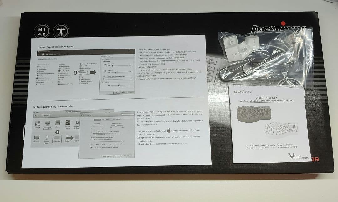 Perixx(ペリックス) PERIBOARD-612W キーボード ワイヤレス