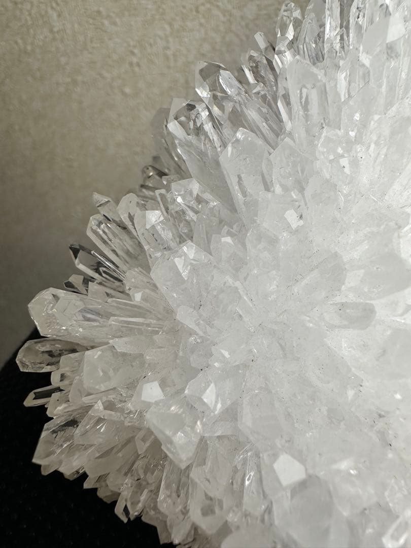希少 四川省産 菊花水晶 フラワークォーツ クリスタルクラスター 628